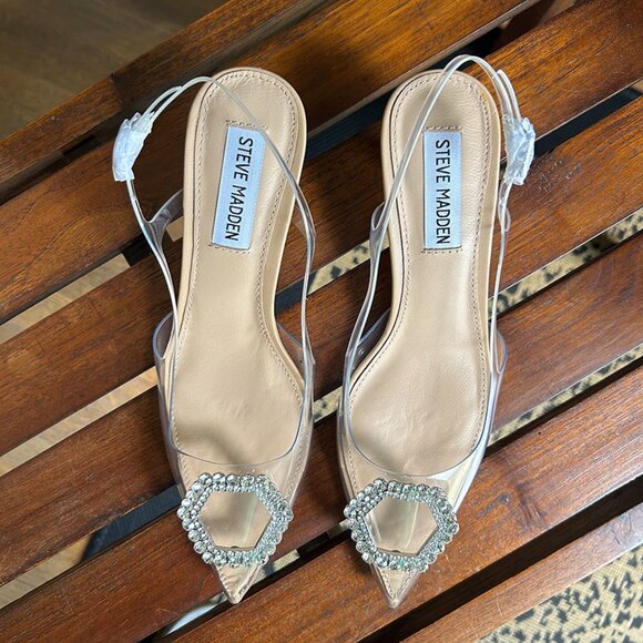 STEVE MADDEN Women's Lorah Slingback Heels - NWT - Size 6 - Picture 3 of 6